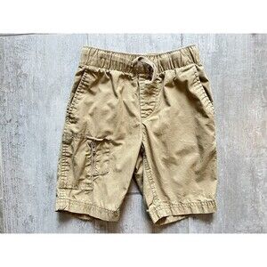 GAP Kids Boy Toddler Drawstring Elastic Shorts Pull-On Shorts Khaki Cargo XS 4-5